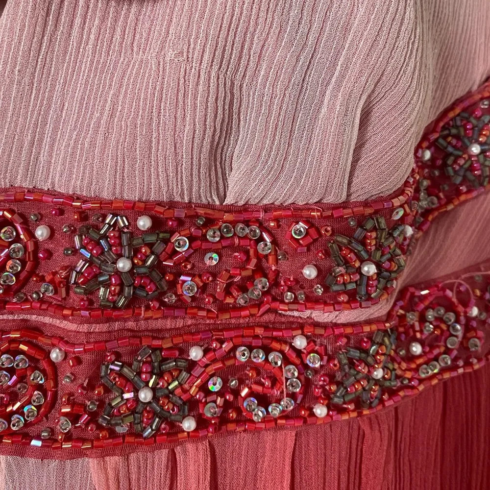 Y2K Beaded Express 100% Silk Fairy Dress - Picture 5 of 11